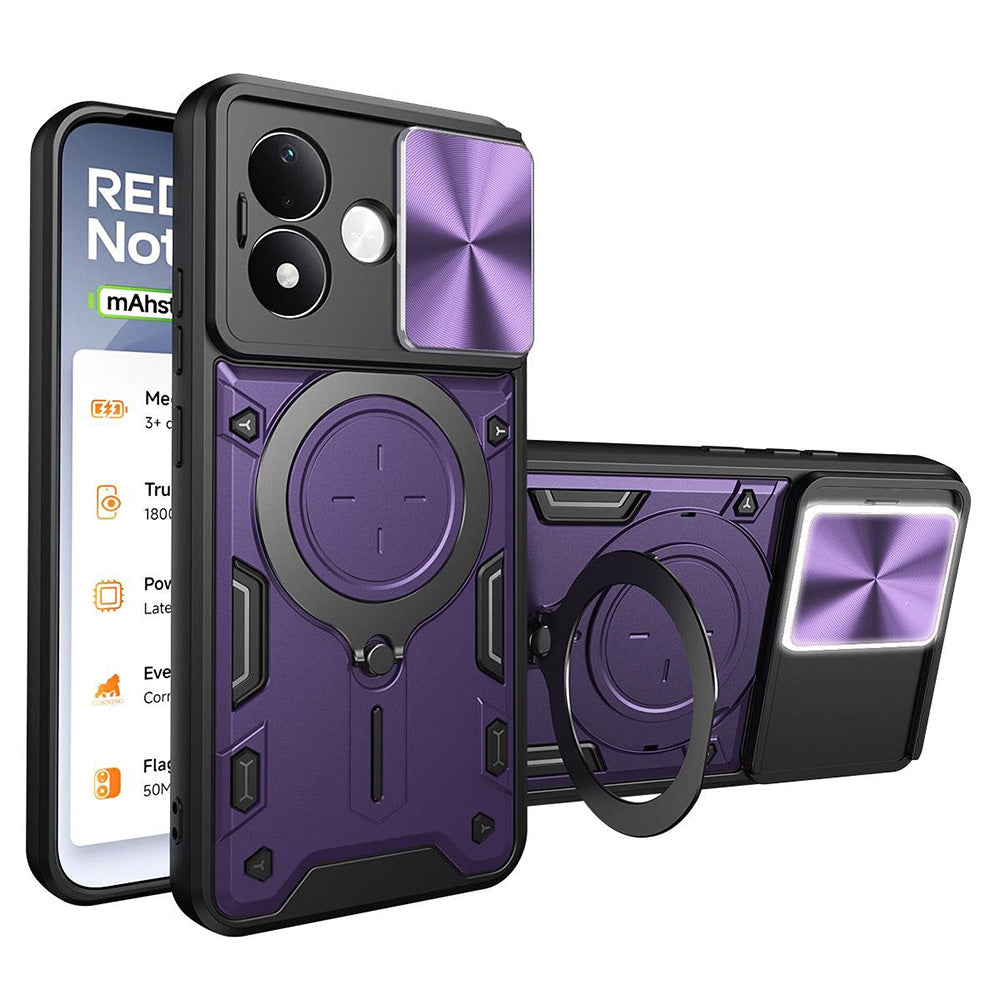 Калъф за Xiaomi Redmi Note 17 4G / Note 17 5G, Techsuit, CamGuard Pro, лилав