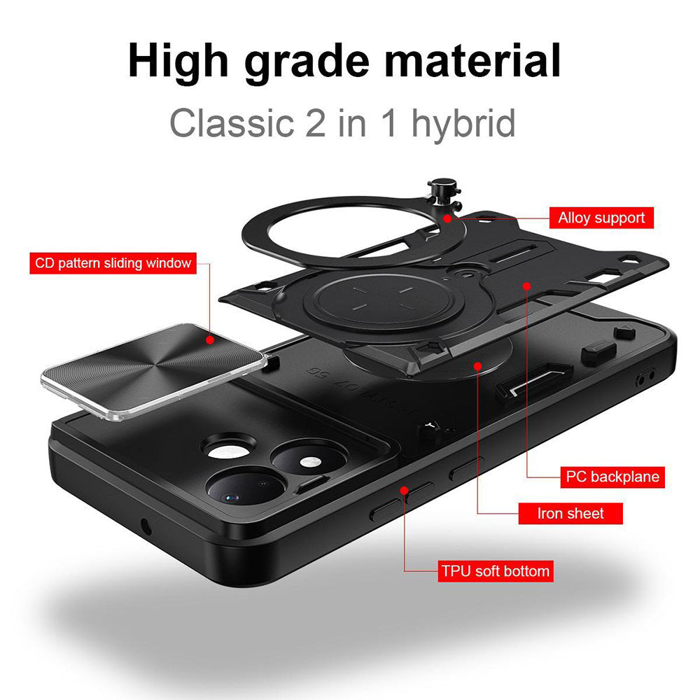 Калъф за Xiaomi Redmi Note 17 4G / Note 17 5G, Techsuit, CamGuard Pro, лилав