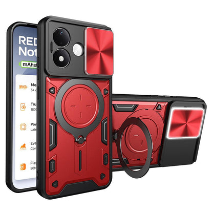 Калъф за Xiaomi Redmi Note 17 4G / Note 17 5G, Techsuit, CamGuard Pro, червен