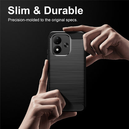Калъф за Xiaomi Redmi Note 17 4G / Note 17 5G, Techsuit, Carbon, черен