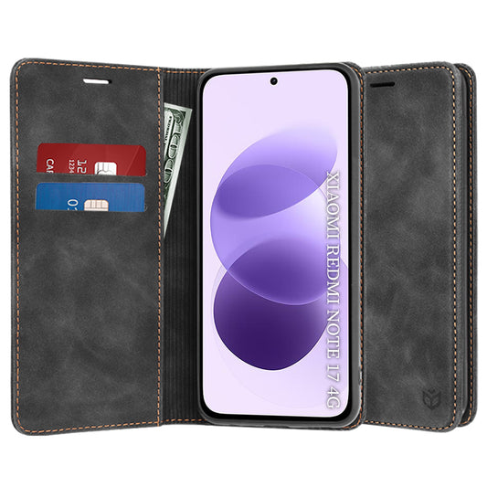 Калъф за Xiaomi Redmi Note 17 4G / Note 17 5G, Techsuit, Confy, черен