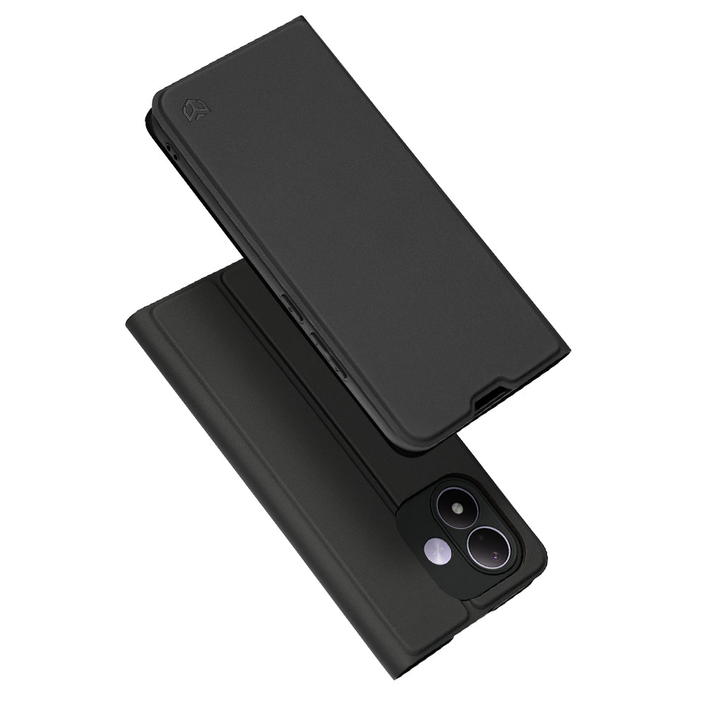 Калъф за Xiaomi Redmi Note 17 4G / Note 17 5G, Techsuit, Magskin Book, черен