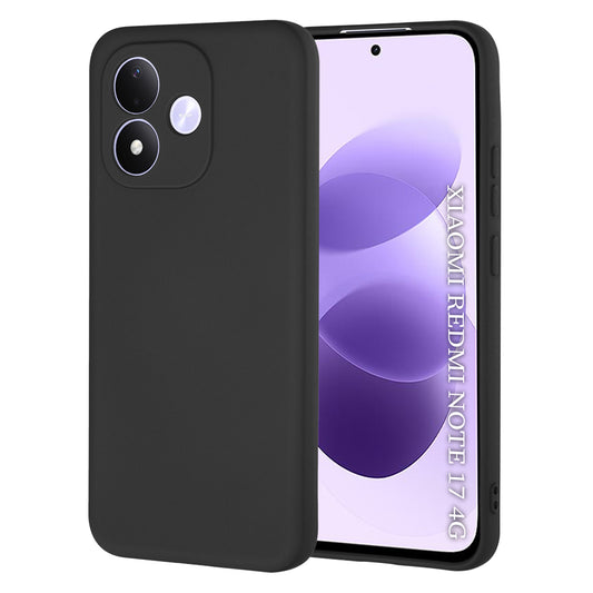 Калъф за Xiaomi Redmi Note 17 4G / Note 17 5G, Techsuit, SoftFlex, Черен