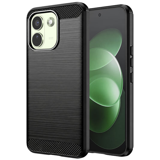 Калъф за Xiaomi Redmi Note 17 Pro Max, Techsuit, Карбон, Черен