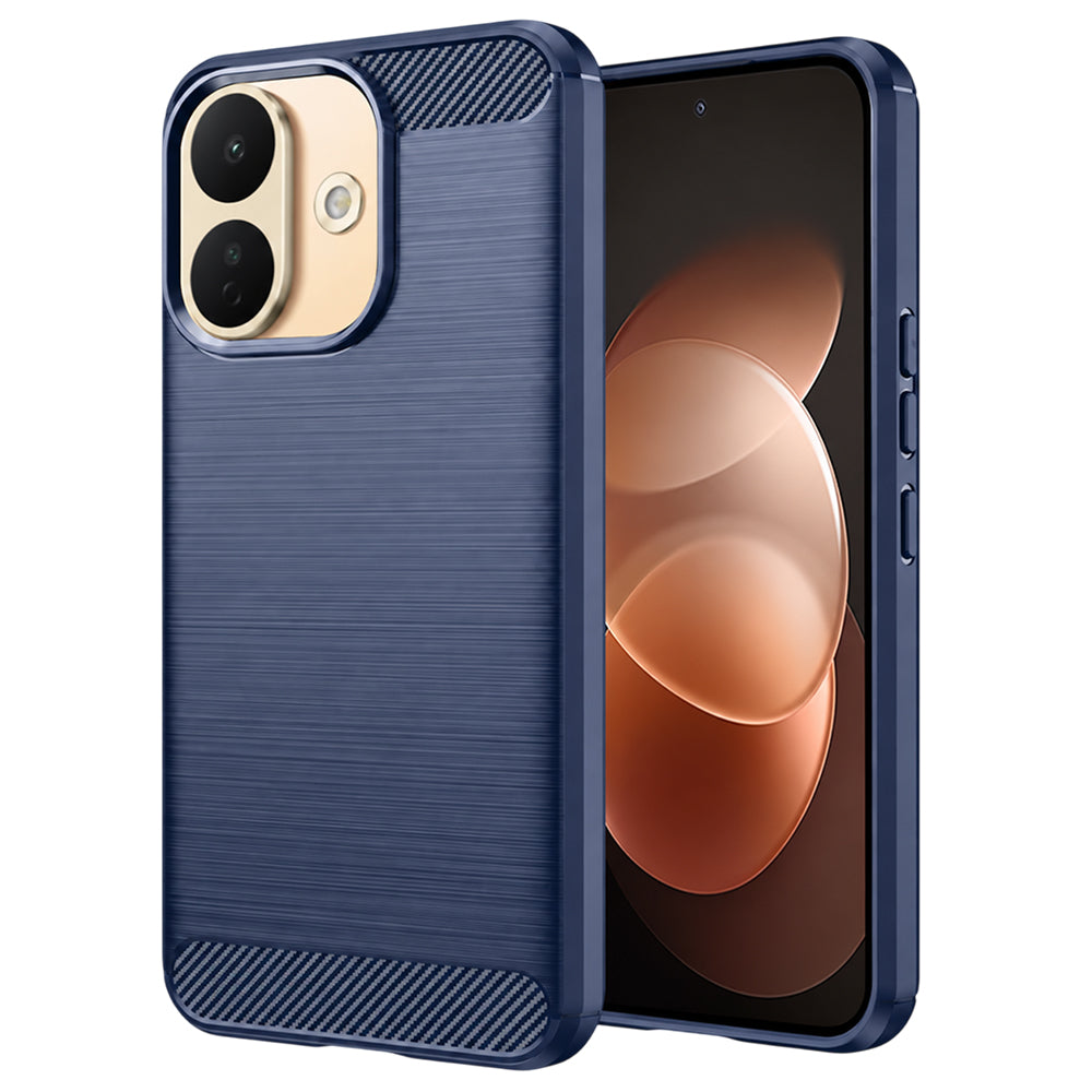 Калъф за Xiaomi Redmi Note 17 Pro, Techsuit, Carbon, синкав
