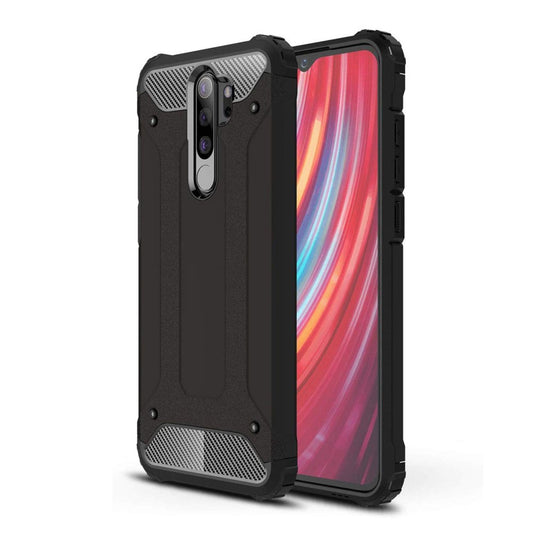 Case for Xiaomi Redmi Note 8 Pro, Techsuit, Hybrid Armor, Black