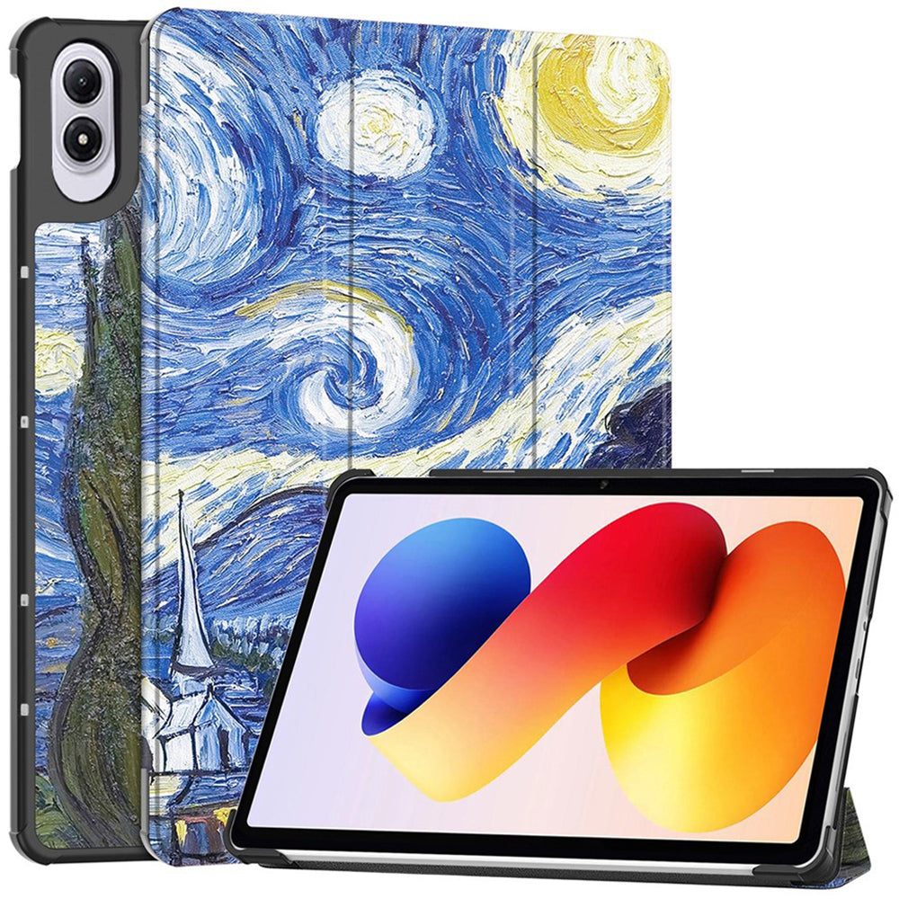 Калъф за Xiaomi Redmi Pad 2 Pro, Techsuit, FoldPro Starry Night, Многоцветен