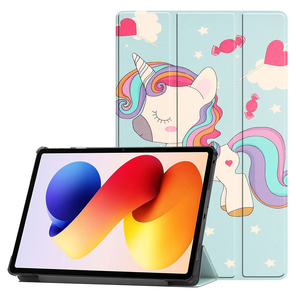 Калъф за Xiaomi Redmi Pad 2 Pro, Techsuit, FoldPro Unicorn, Многоцветен