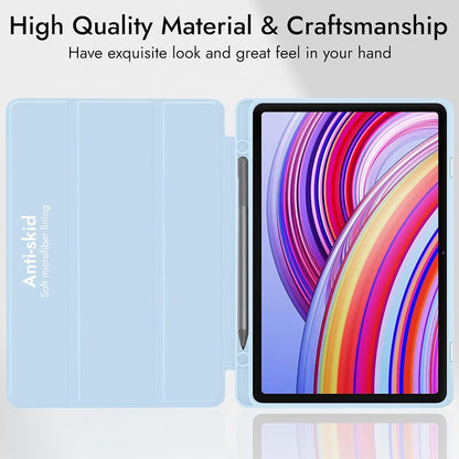 Калъф за Xiaomi Redmi Pad Pro / Pad / Pad Pro 5G, Techsuit, Flex Trifold, Тъмносин