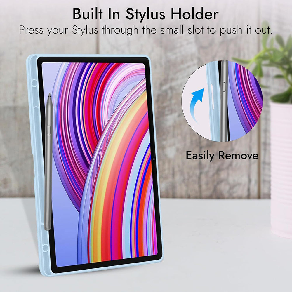 Калъф за Xiaomi Redmi Pad Pro / Pad / Pad Pro 5G, Techsuit, Flex Trifold, Тъмносин