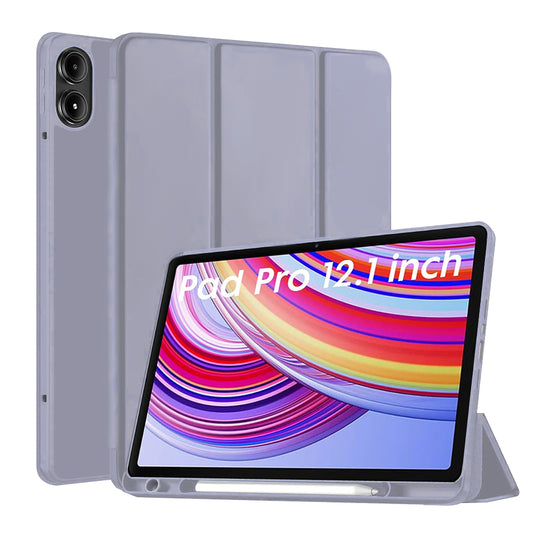 Калъф за Xiaomi Redmi Pad Pro / Pad / Pad Pro 5G, Techsuit, Flex Trifold, Лилав