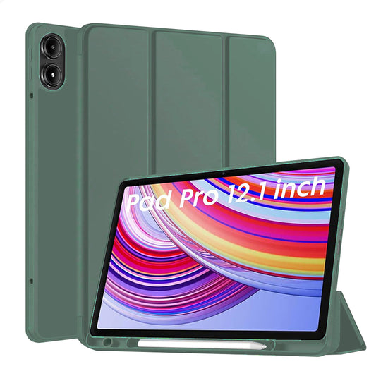 Калъф за Xiaomi Redmi Pad Pro / Pad / Pad Pro 5G, Techsuit, Flex Trifold, Зелен