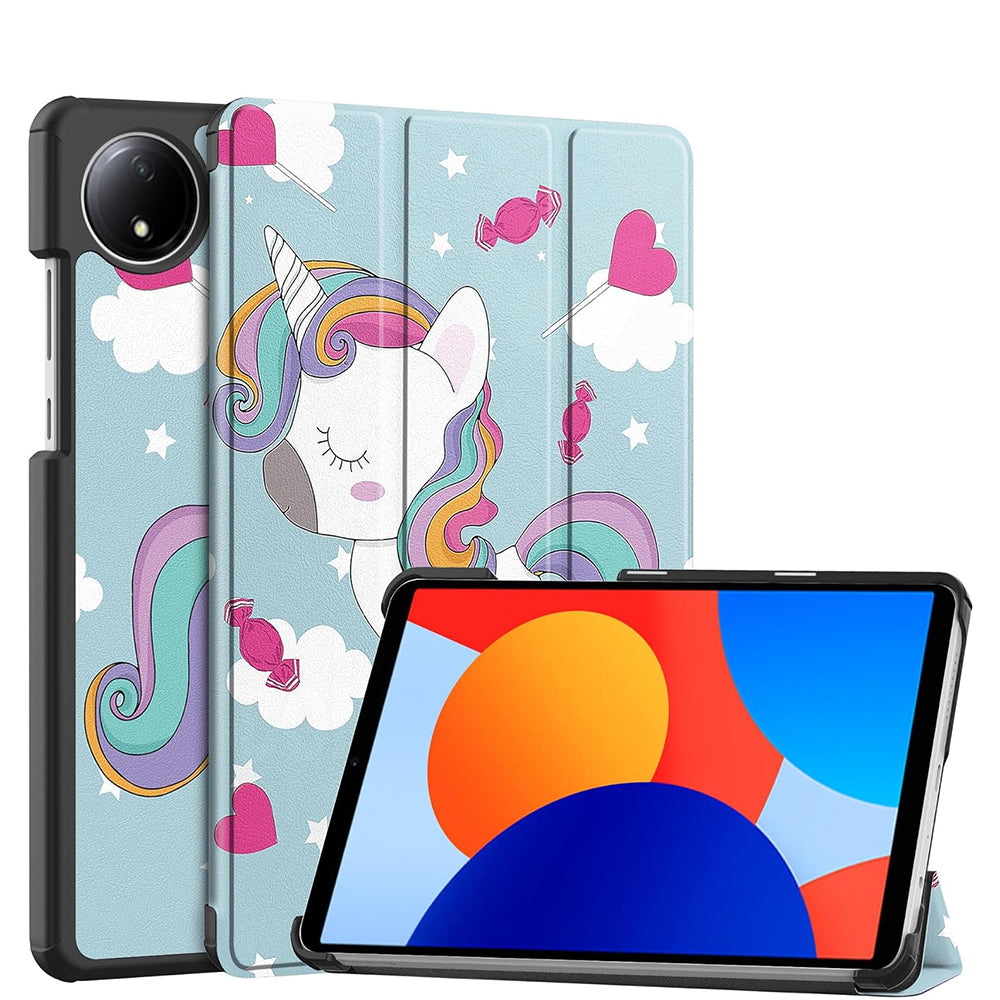 Калъф за Xiaomi Redmi Pad SE 8.7, Techsuit, FoldPro Unicorn, Многоцветен