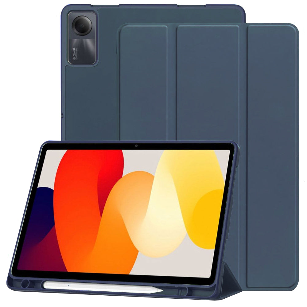 Калъф за Xiaomi Redmi Pad SE, Techsuit, Flex Trifold, Тъмносин