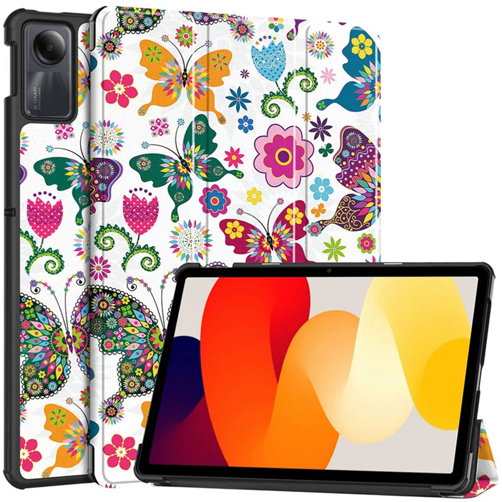 Калъф за Xiaomi Redmi Pad SE, Techsuit, FoldPro Butterfly, Многоцветен