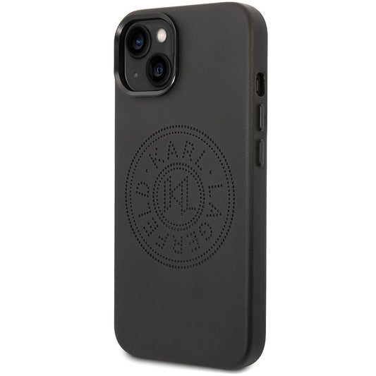 Калъф за Apple iPhone 14 Plus, Karl Lagerfeld, Perforated Logo, Черен