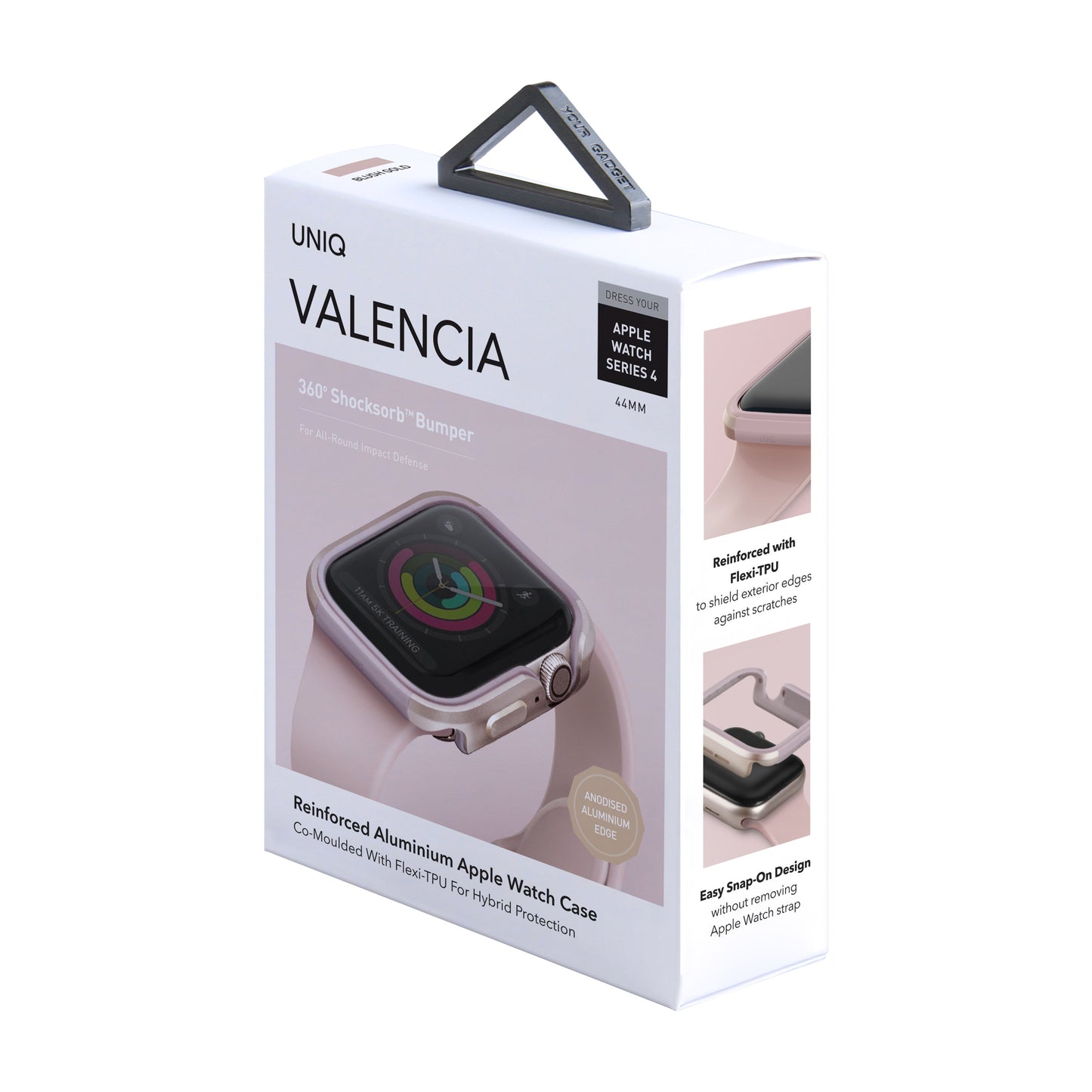 Калъф UNIQ Valencia за Apple Watch 44mm Series, розов