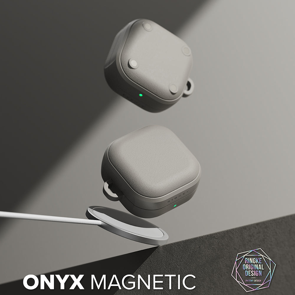 Калъф Ringke Onyx Magnetic за Samsung Galaxy Buds4 / Buds4 Pro, Сив