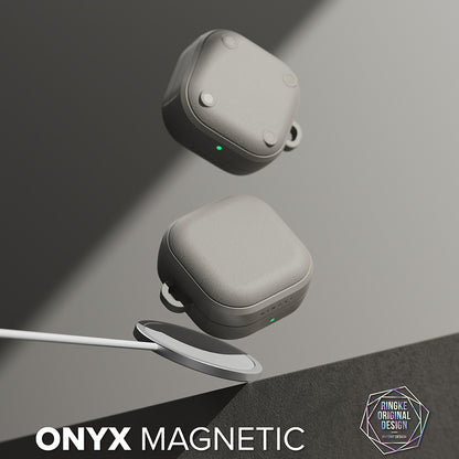Калъф Ringke Onyx Magnetic за Samsung Galaxy Buds4 / Buds4 Pro, Сив