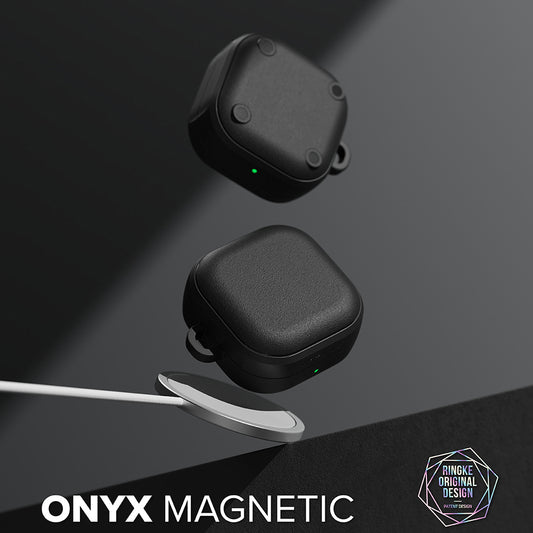Ringke Onyx Magnetic Case for Samsung Galaxy Buds4 / Buds4 Pro, Black