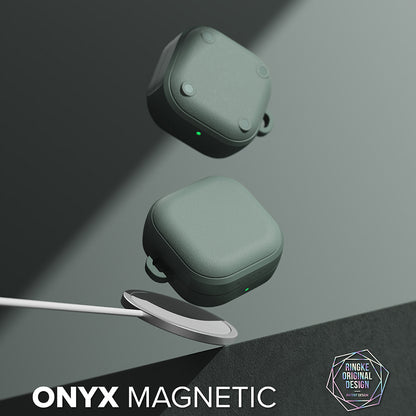 Калъф Ringke Onyx Magnetic за Samsung Galaxy Buds4 / Buds4 Pro, зелен