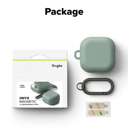 Калъф Ringke Onyx Magnetic за Samsung Galaxy Buds4 / Buds4 Pro, зелен