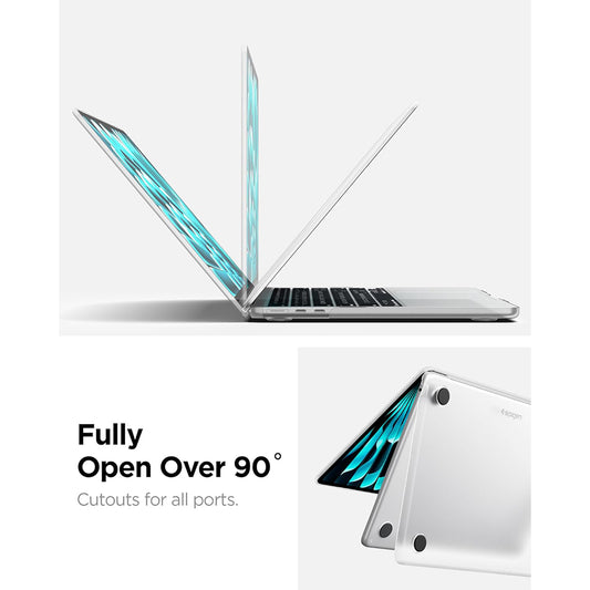 Калъф Spigen Airskin за Apple MacBook Air 13 инча (2026) / (2025) / (2024) / (2022), Прозрачен матов ACS11530