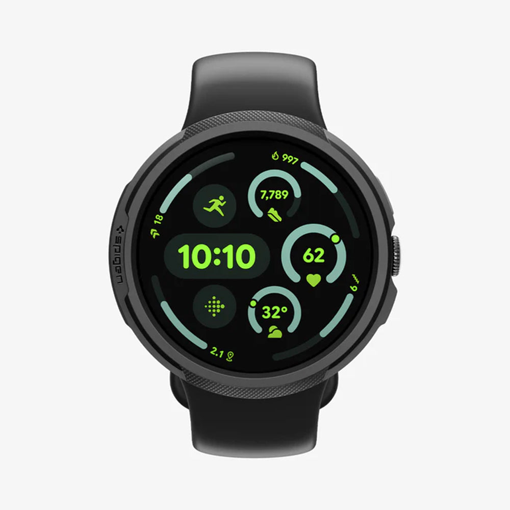 Калъф Spigen Liquid Air за Google Pixel Watch 4 45mm, Матиран Черен ACS11222