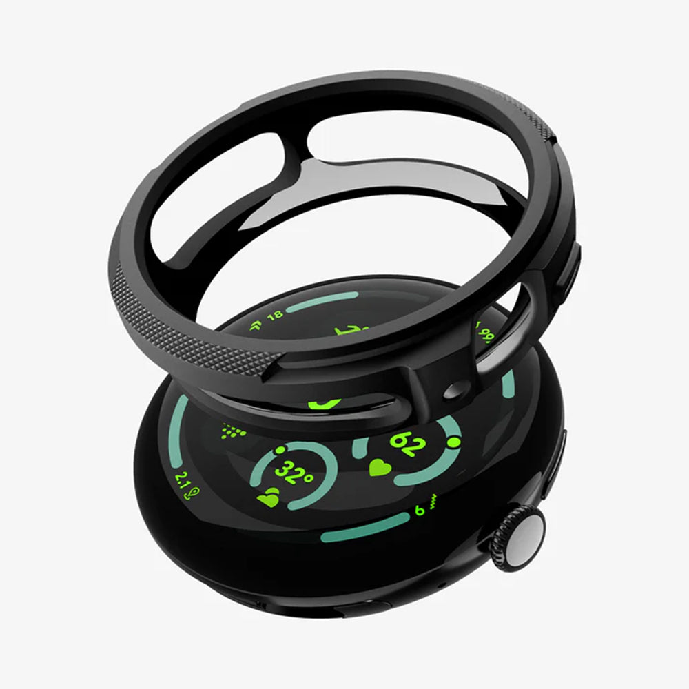 Калъф Spigen Liquid Air за Google Pixel Watch 4 45mm, Матиран Черен ACS11222