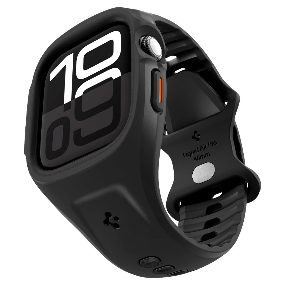 Калъф Spigen Liquid Air Pro за Apple Watch Series 10 / 11 46mm, Матово Черен ACS09317