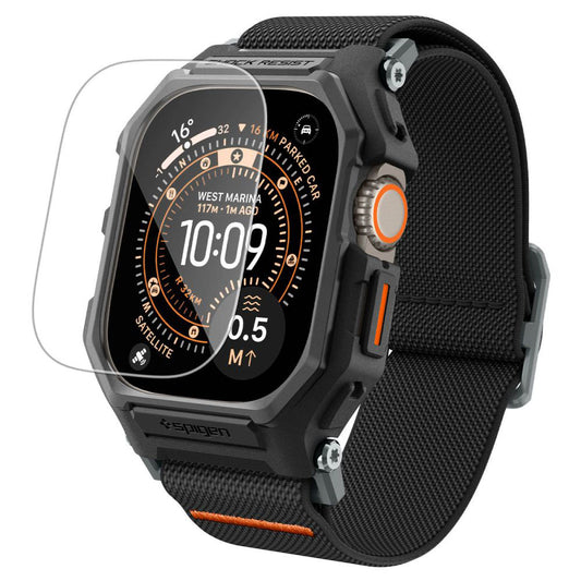 Калъф Spigen Lite Fit Pro с протектор за екран за Apple Watch Ultra Series, матово черен ACS11415