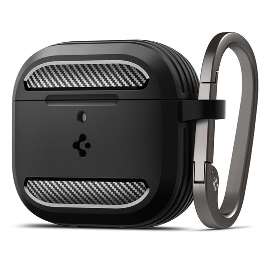 Калъф Spigen Rugged Armor за Apple AirPods 4, Матово Черен