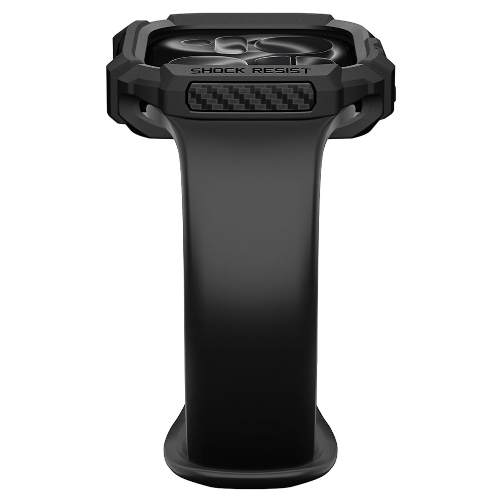 Калъф Spigen Rugged Armor за Apple Watch Series 12 46mm, Матиран Черен ACS11886