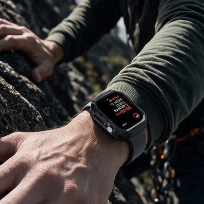 Калъф Spigen Rugged Armor за Apple Watch Series 12 46mm, Матиран Черен ACS11886