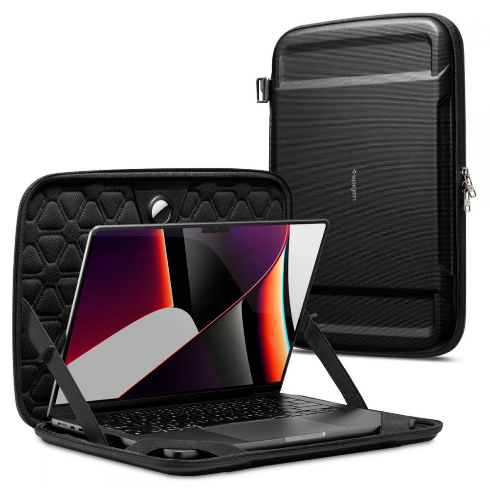 Калъф Spigen Rugged Armor за лаптоп 13 инча - 14 инча, черен AFA04270