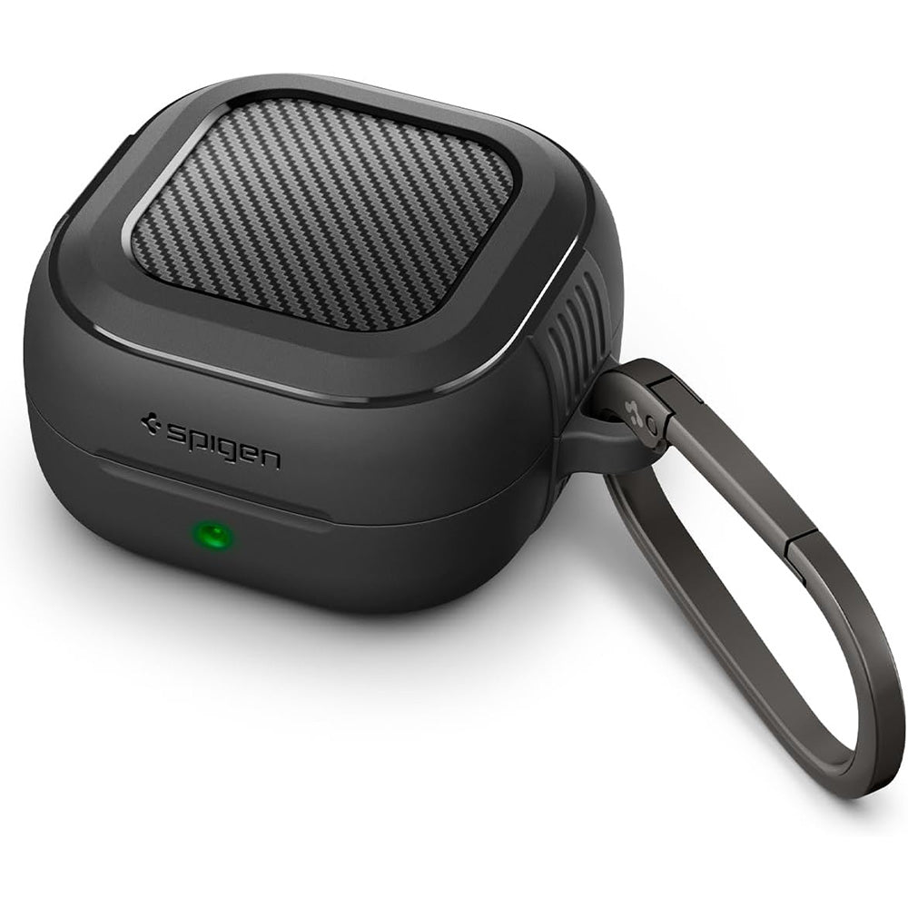Калъф Spigen Rugged Armor за Samsung Galaxy Buds4 / Buds4 Pro, Матово Черен ACS11200