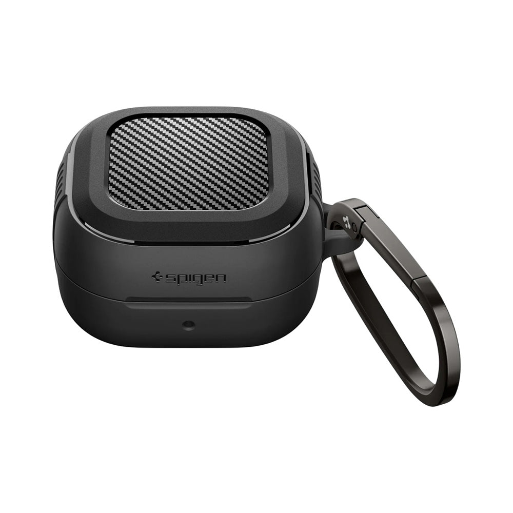 Калъф Spigen Rugged Armor за Samsung Galaxy Buds4 / Buds4 Pro, Матово Черен ACS11200
