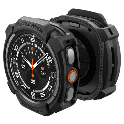 Калъф Spigen Rugged Armor за Samsung Galaxy Watch Ultra2, Матиран Черен ACS11611