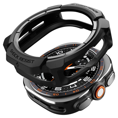 Калъф Spigen Rugged Armor за Samsung Galaxy Watch Ultra2, Матиран Черен ACS11611