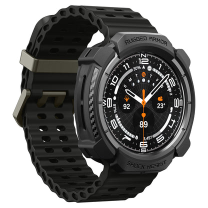 Калъф Spigen Rugged Armor за Samsung Galaxy Watch Ultra2, Матиран Черен ACS11611