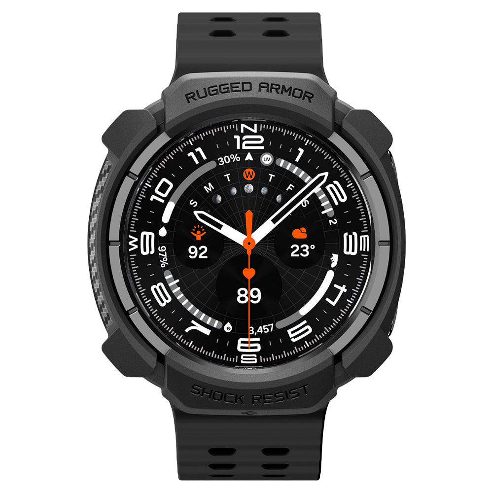 Калъф Spigen Rugged Armor за Samsung Galaxy Watch Ultra2, Матиран Черен ACS11611