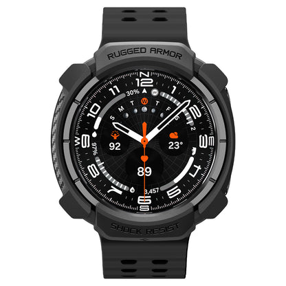 Калъф Spigen Rugged Armor за Samsung Galaxy Watch Ultra2, Матиран Черен ACS11611