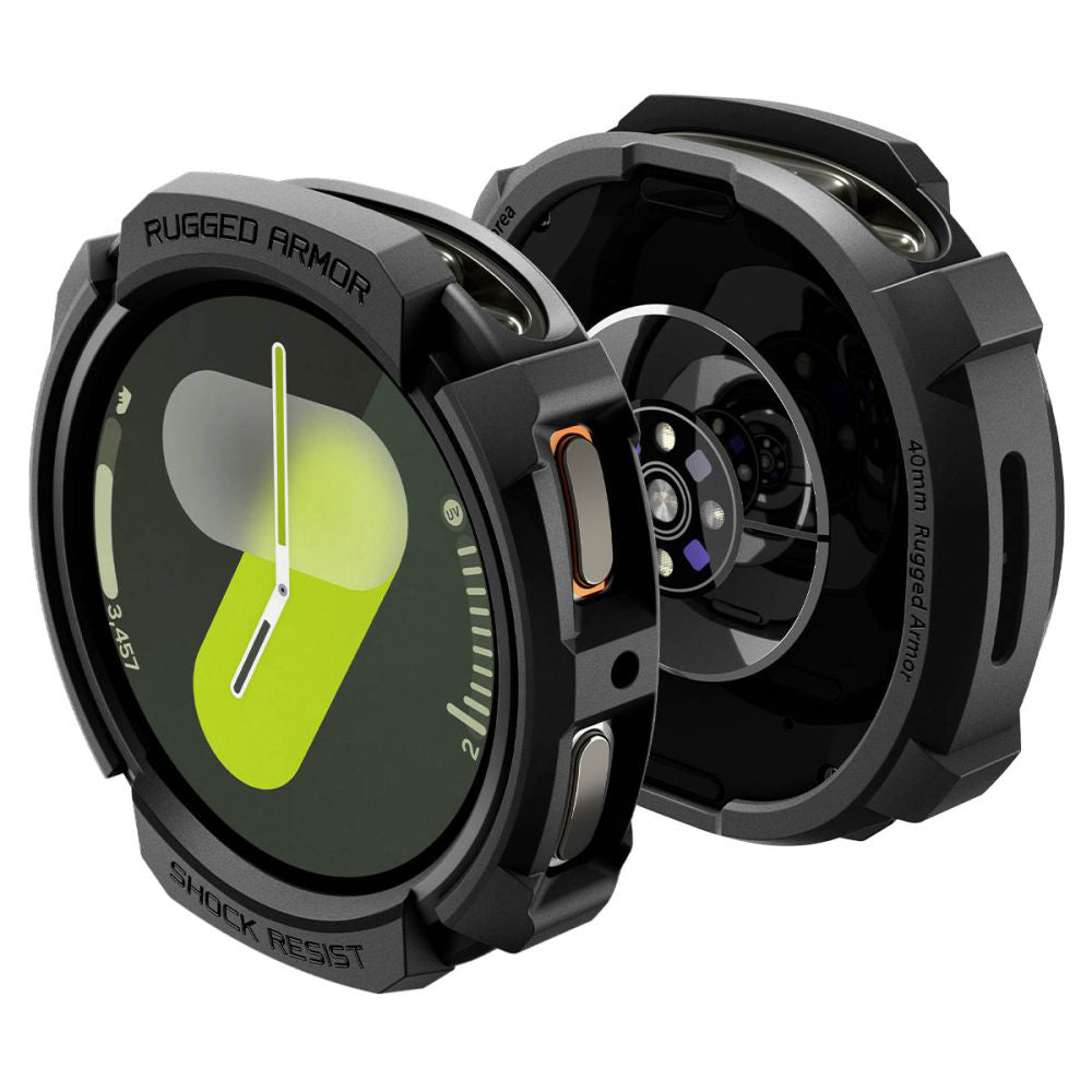 Калъф Spigen Rugged Armor за Samsung Galaxy Watch8 40mm, Черен ACS10004
