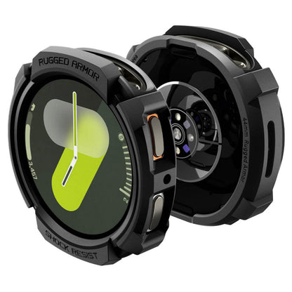 Калъф Spigen Rugged Armor за Samsung Galaxy Watch8 44mm, Матиран Черен ACS10006
