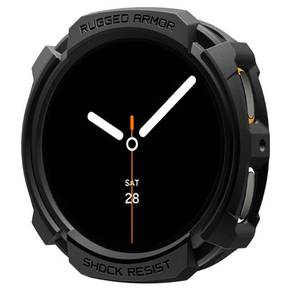 Калъф Spigen Rugged Armor за Samsung Galaxy Watch8 44mm, Матиран Черен ACS10006