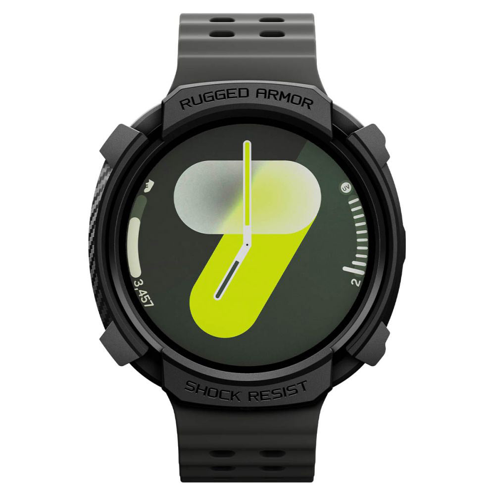 Калъф Spigen Rugged Armor за Samsung Galaxy Watch8 44mm, Матиран Черен ACS10006
