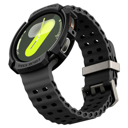 Калъф Spigen Rugged Armor за Samsung Galaxy Watch8 44mm, Матиран Черен ACS10006