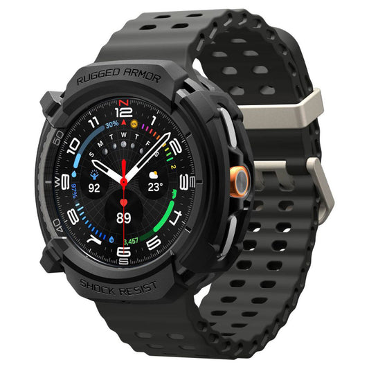 Калъф Spigen Rugged Armor за Samsung Galaxy Watch8 Classic, Матово Черен ACS10012