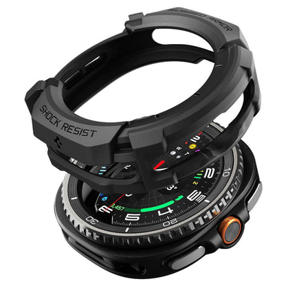 Калъф Spigen Rugged Armor за Samsung Galaxy Watch8 Classic, Матово Черен ACS10012