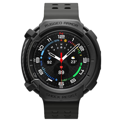 Калъф Spigen Rugged Armor за Samsung Galaxy Watch8 Classic, Матово Черен ACS10012